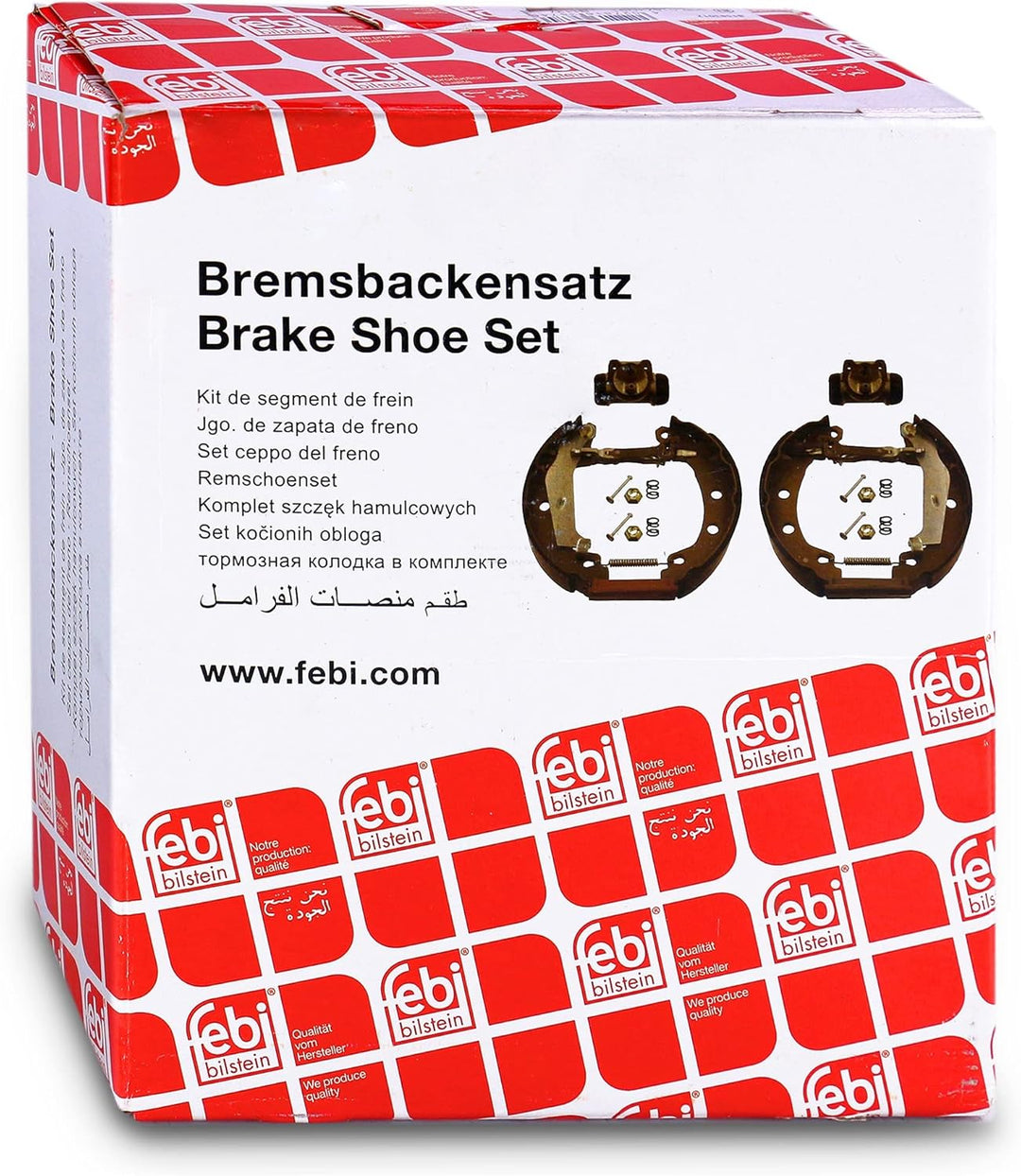 febi bilstein 37235 Bremsbackensatz mit Anbaumaterial , 1 Stück