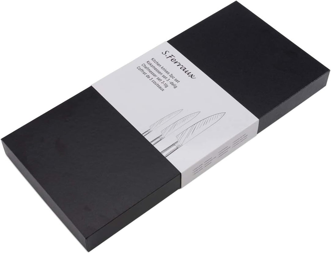 Ferraux Professional 3er Messerset Edelstahl Kochmesser 20 cm (Japanisch) - Fleischmesser - Allzweck