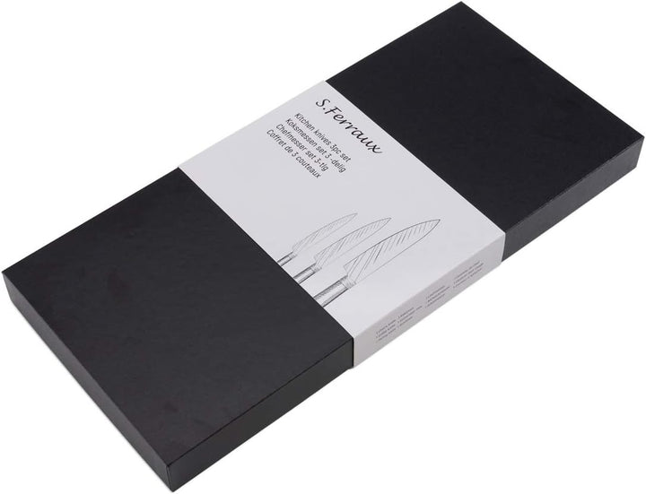 Ferraux Professional 3er Messerset Edelstahl Kochmesser 20 cm (Japanisch) - Fleischmesser - Allzweck