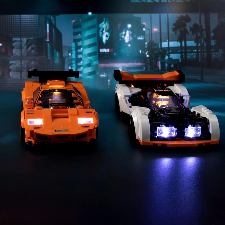 Led Licht Set für Lego 76918 Speed Champions McLaren Solus GT & McLaren F1 LM (Kein Lego-Modell), De