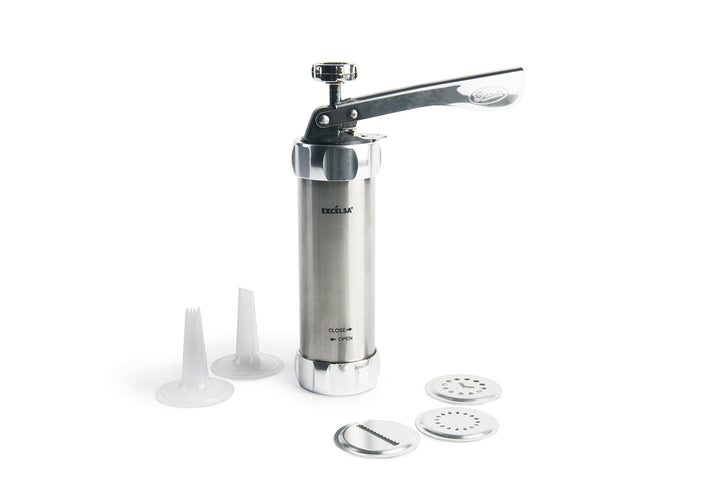 Excelsa Biscuits Maschine für Kekse, Edelstahl, Silber