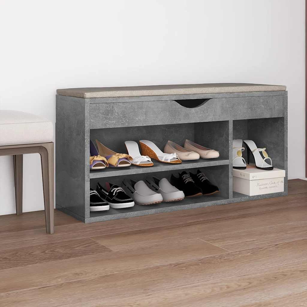 vidaXL Schuhbank mit Kissen Schuhschrank Sitzbank Sitztruhe Schuhablage Schuhregal Schuhtruhe Schuha