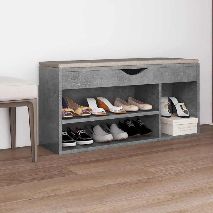 vidaXL Schuhbank mit Kissen Schuhschrank Sitzbank Sitztruhe Schuhablage Schuhregal Schuhtruhe Schuha