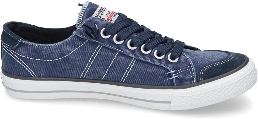 Dockers by Gerli Herren Low-Top Sneaker, Männer Halbschuhe 40 EU Navy 30st027 790660, 40 EU Navy 30s