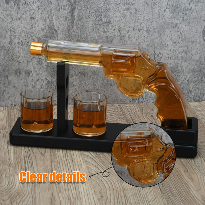 Whiskey Karaffe Set für Männer mit 2 Gläser, Männergeschenk Einzigartiges personalisiertes Geschenk