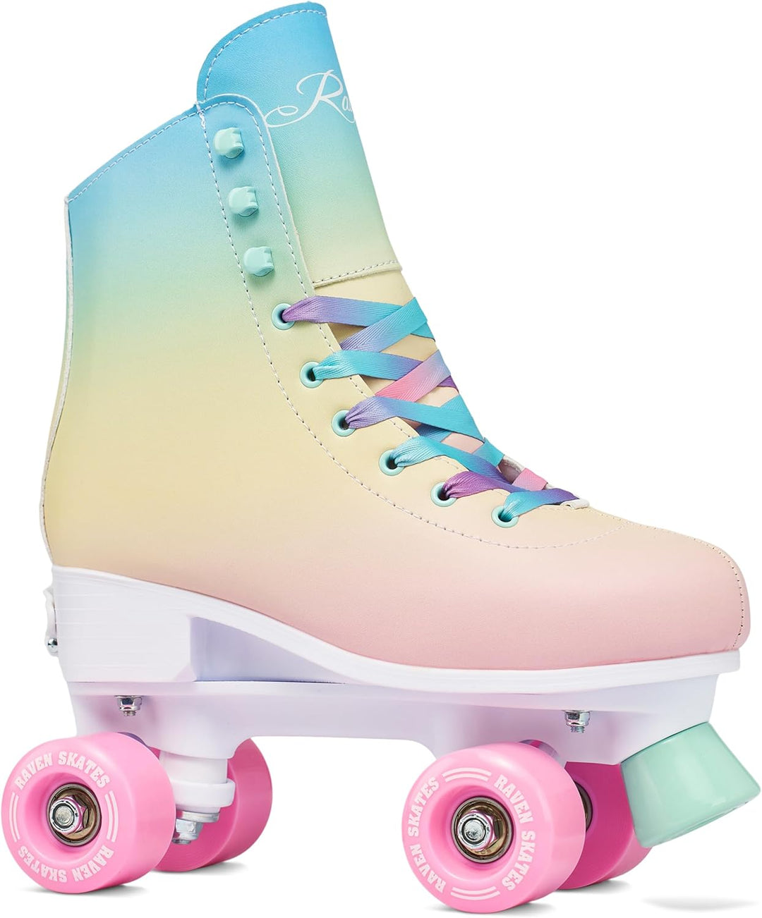 RAVEN Rollschuhe Roller Skates für Kinder Erwachsene Mädchen Damen verstellbar 39-42 (25-26,5cm) Lex