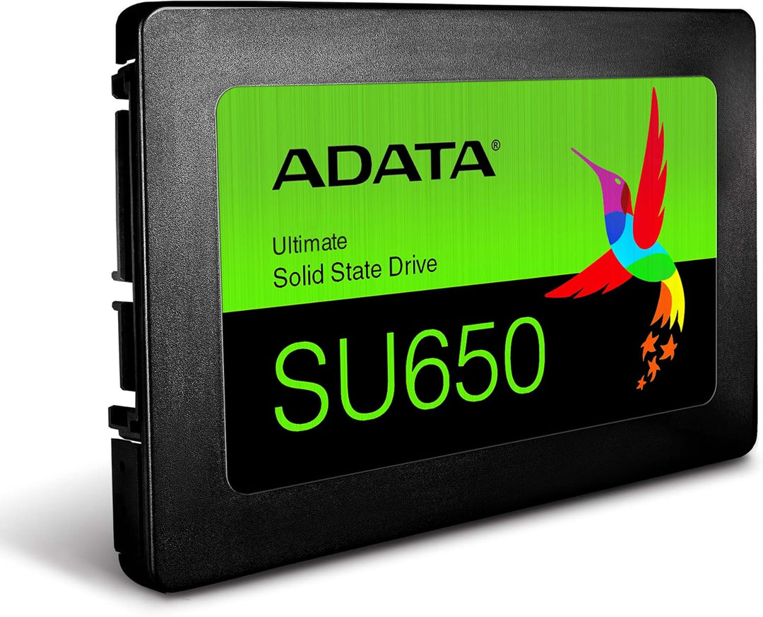 ADATA Ultimate SU650 Interne Solid State Drive 480 GB 3D-NAND SSD-Festplatte, schwarz 480GB