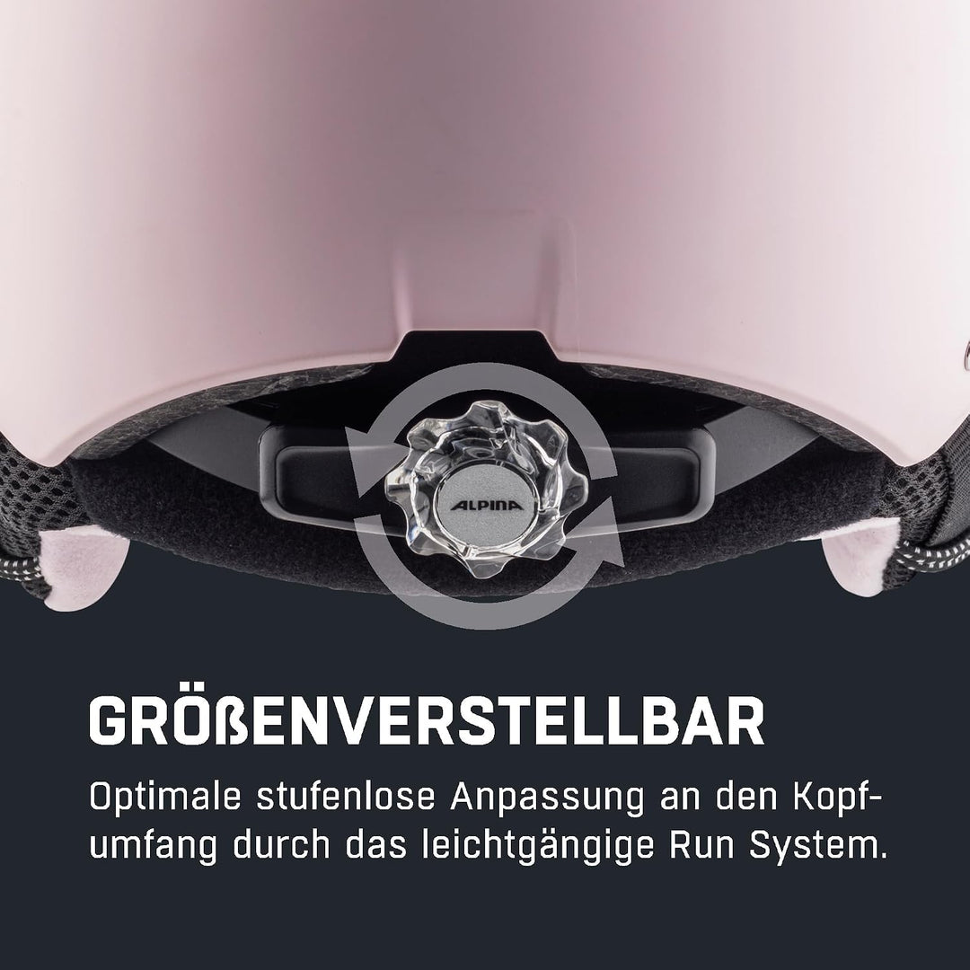 ALPINA ZUPO VISOR Q-LITE - Hochwertiger &amp; Leichter Skihelm Mit Kontrastverstärkendem Visier Für Kind