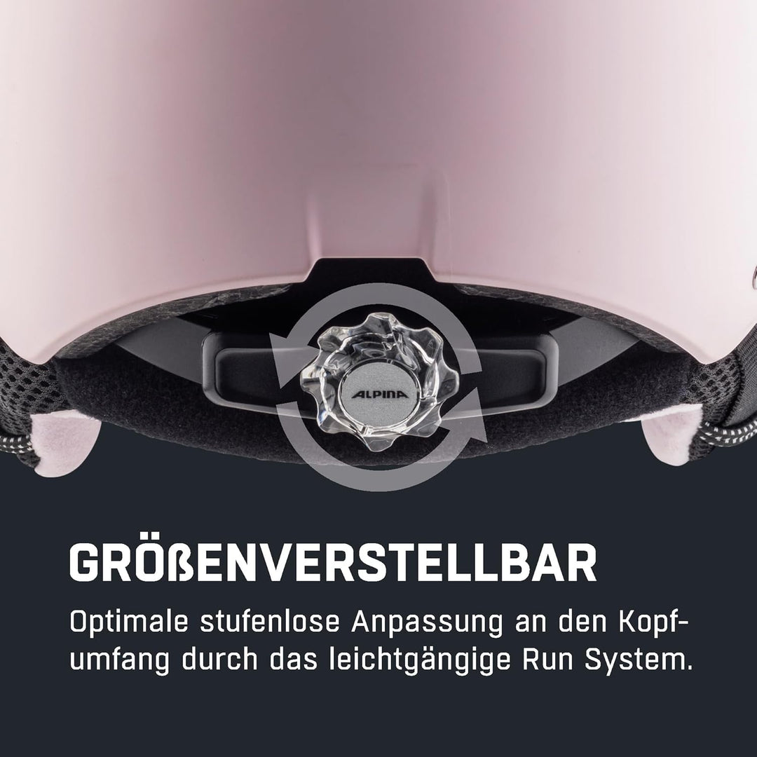 ALPINA ZUPO VISOR Q-LITE - Hochwertiger & Leichter Skihelm Mit Kontrastverstärkendem Visier Für Kind