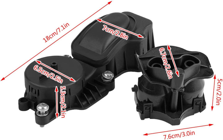 m57 vortex breather + Kurbelgehäuseventil für Ölabscheiderentlüftung 11127799225 Ersatz für E46 E60