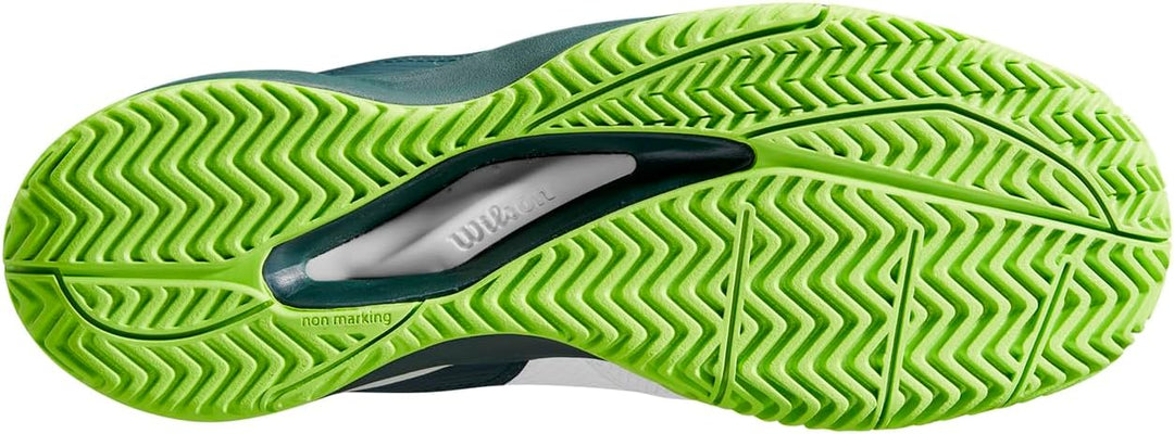 Wilson Herren Herren Rush Pro 4.0 BladeSneaker 43 1/3 EU White Ponderosa Pine Jasmine Green, 43 1/3