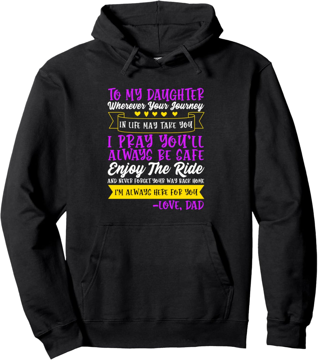 Liebe Tochter von Papa An Mein Kind Süss Mädchen Pullover Hoodie