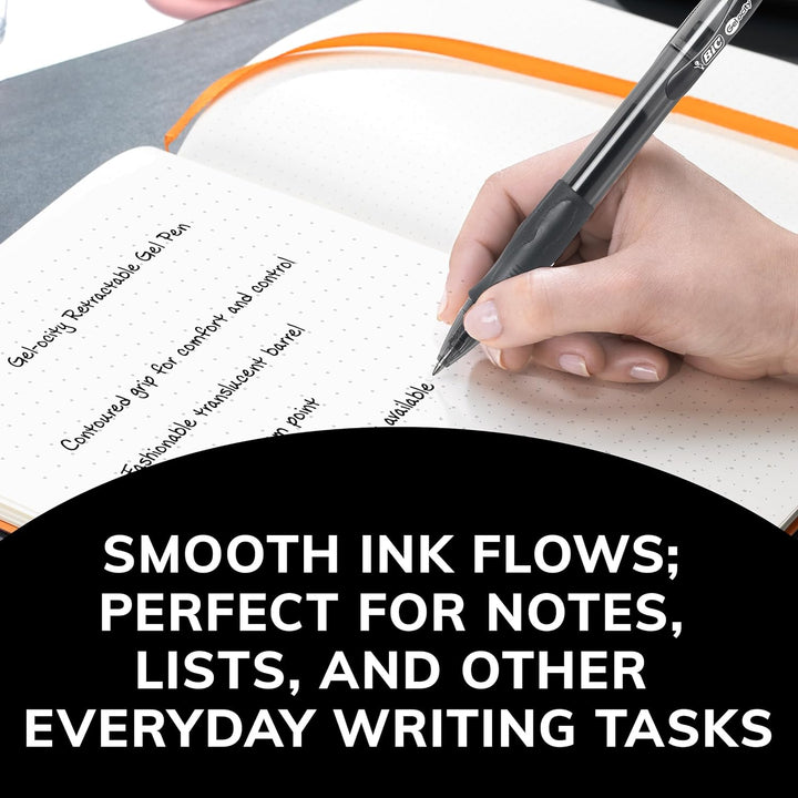 BIC Velocity Gel Retractable Pen, 0.7mm, Assorted Ink, 15 Count (RLCP151-Ast) by BIC