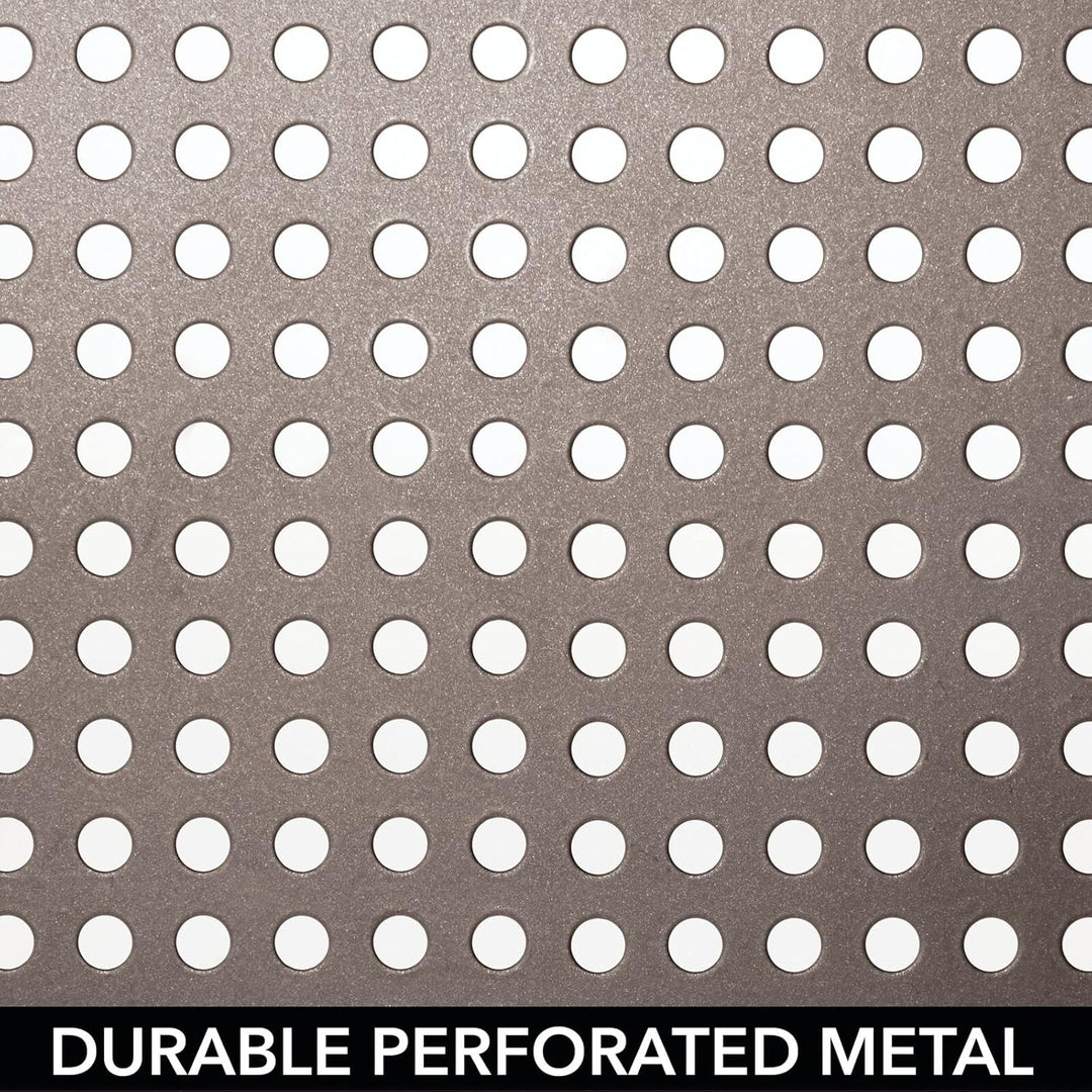 mDesign 2er-Set Geschirrablage für die Küche – freistehendes Tellerregal aus Metall – grosses Küchen
