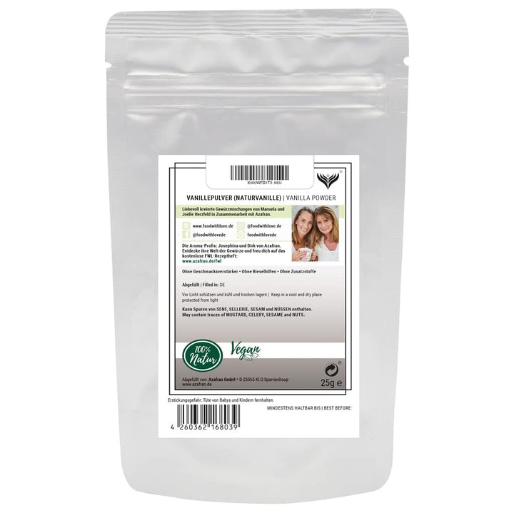 Food with Love Vanille gemahlen - Vanillepulver 25g