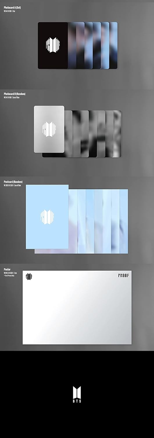 Dreamus BTS BANGTAN BOYS – Proof Standard + Compact Edition [BTS Anthology Album] 6CD+1Faltposter Ex