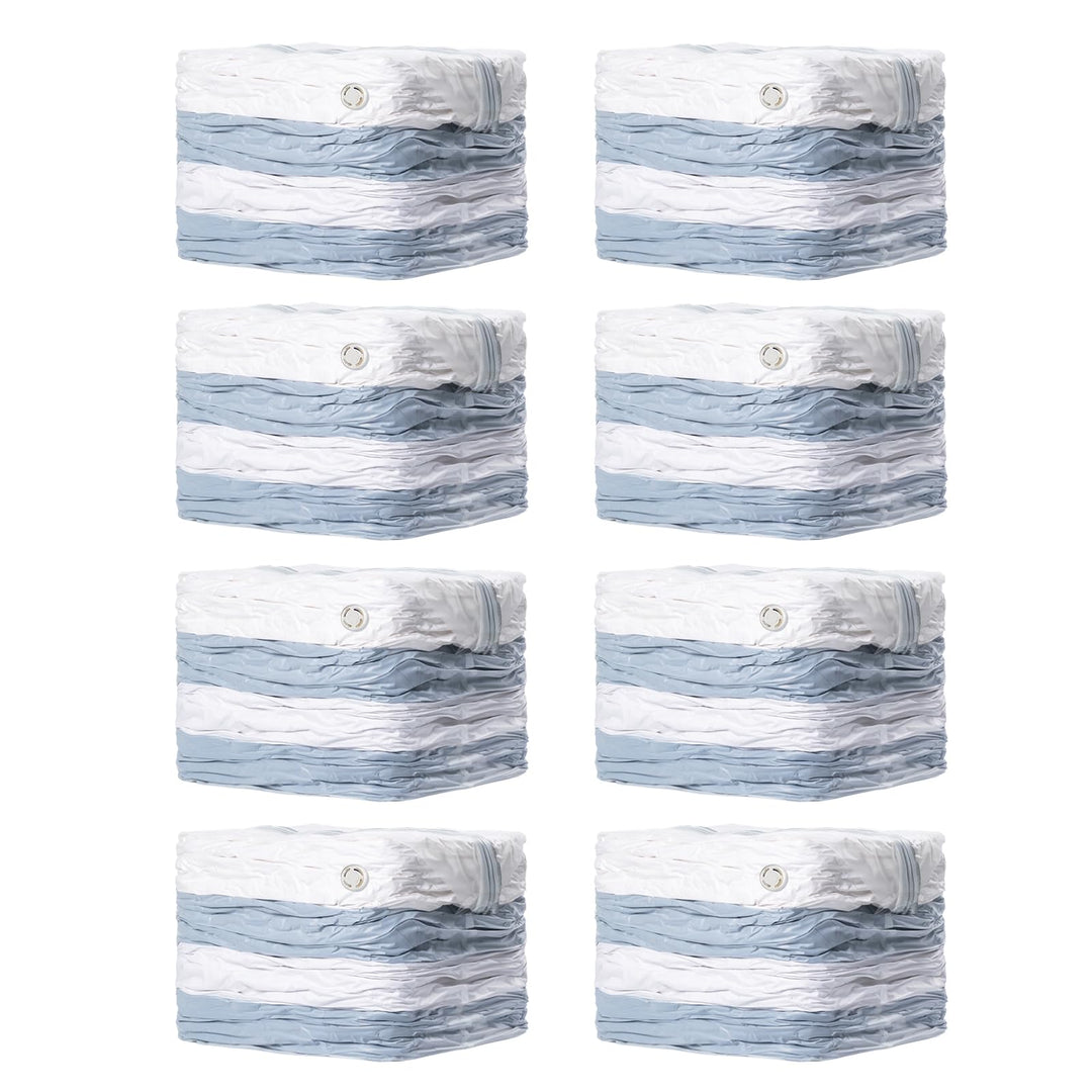 TAILI Würfel Vakuumbeutel für Kleidung, Transparent Jumbo 8 Pack (80x100x38cm), Platz sparen Vakkums