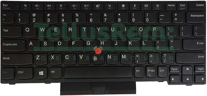 TellusRem ersatztastatur US Nicht Hintergrundbeleuchtung für Lenovo Thinkpad X280 X390 X395 Non-Back