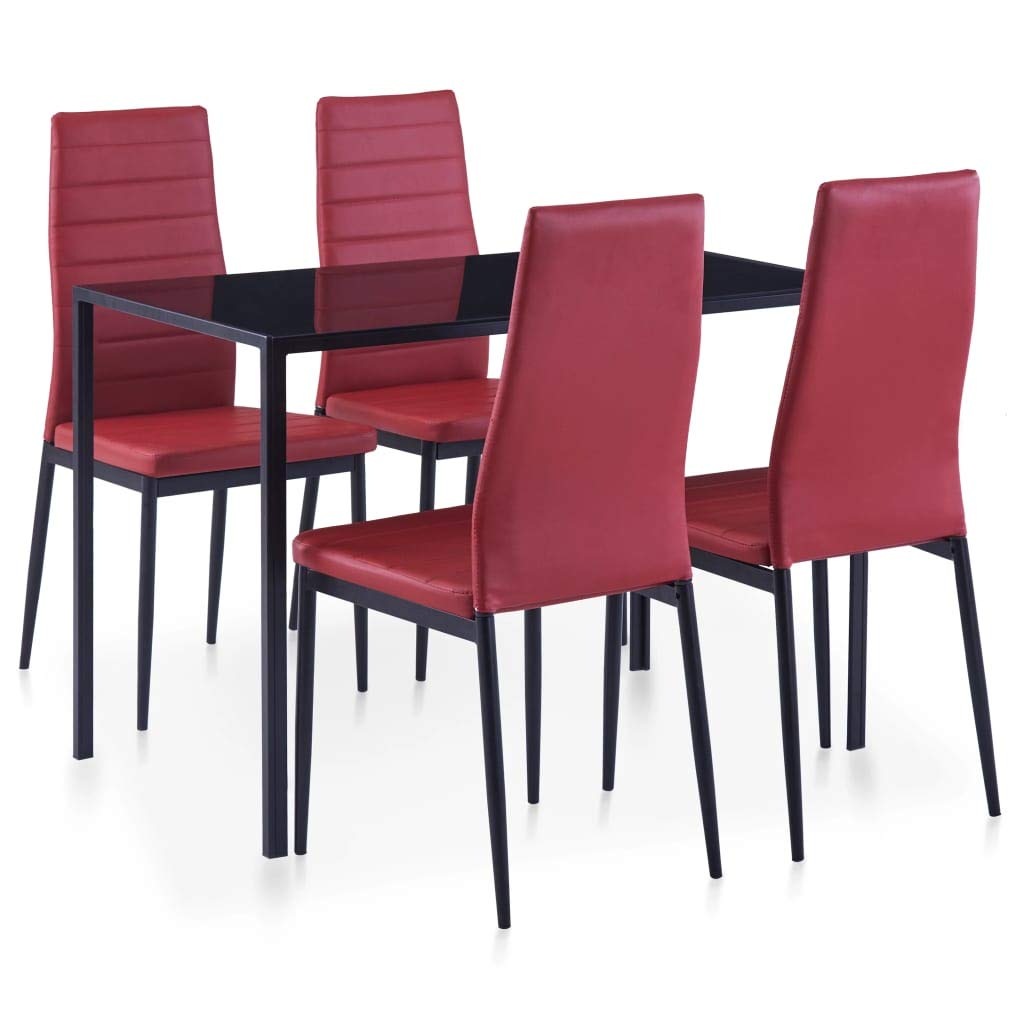 Tidyard 5-TLG. Essgruppe Esstisch-Set Mit 4 Esszimmerstühle Stühle,Küchentisch Essstuhl Küchenmöbel