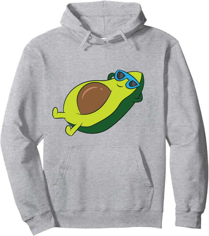 Avocado mit Sonnenbrille Gemüse Entspannende Avocado Pullover Hoodie