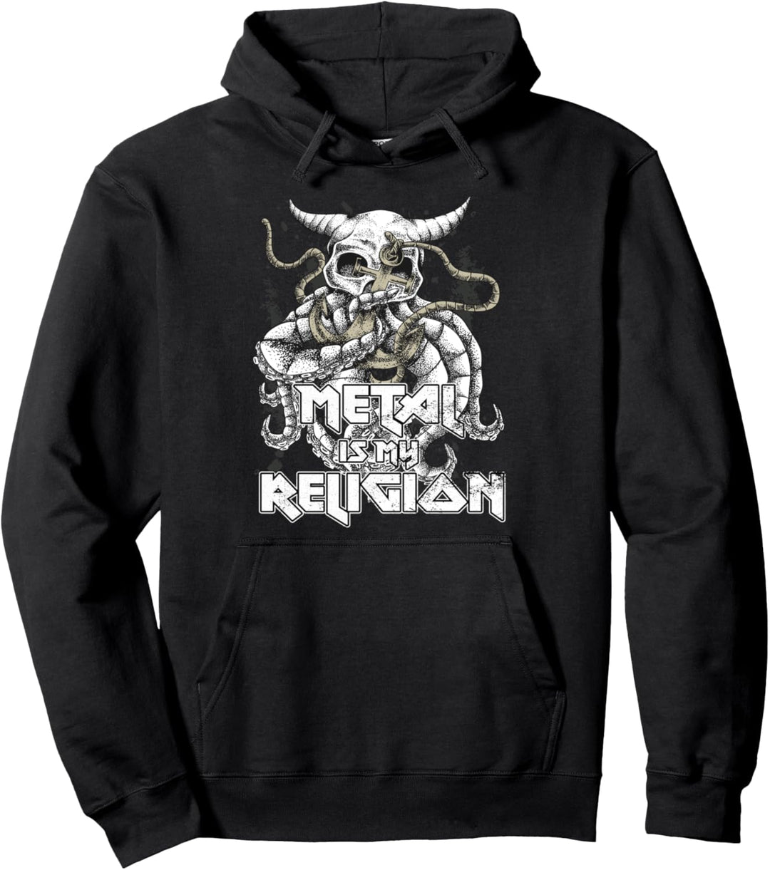 Metal Is My Religion I Vintage Heavy Metal Pullover Hoodie
