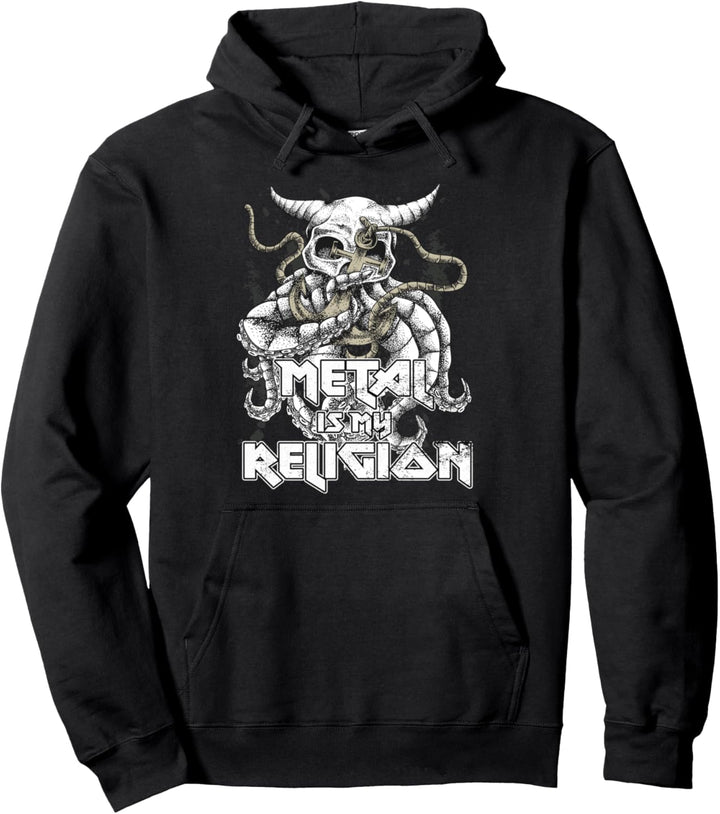 Metal Is My Religion I Vintage Heavy Metal Pullover Hoodie