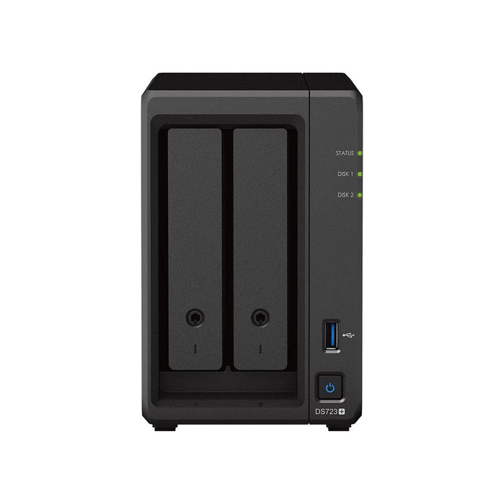 Synology DS723+ 2-Bay Diskstation NAS (AMD Ryzen™ 4 Threads R1600 Dual-Core 2GB Ram 2xRJ-45 1GbE LAN