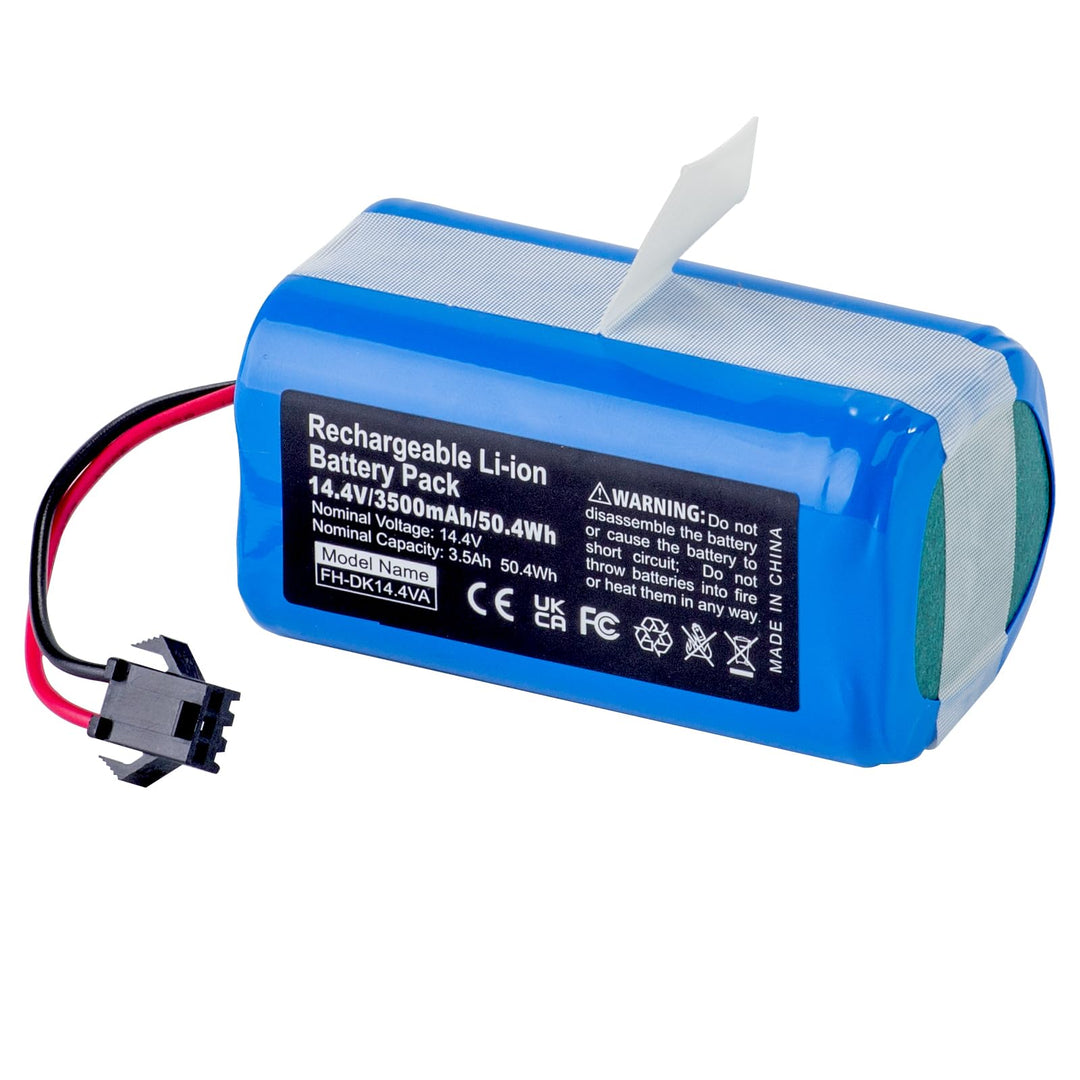 Ersatzakku für Staubsaugerroboter, 14,4 V 3500 mAh Li-Ionen Akku, Kompatibel mit Eufy 11/11S/15C/30C
