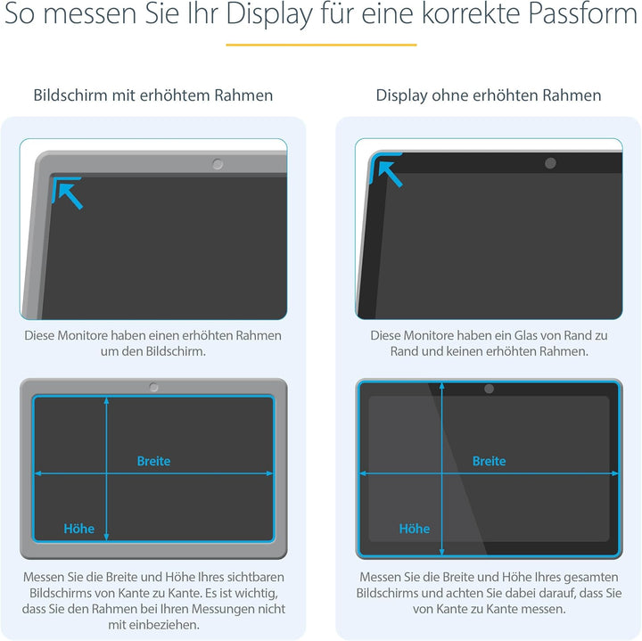 StarTech.com 23.8-inch 16:9 Gold Monitor Privacy Screen, Reversible Filter w/Enhanced Privacy, Secur