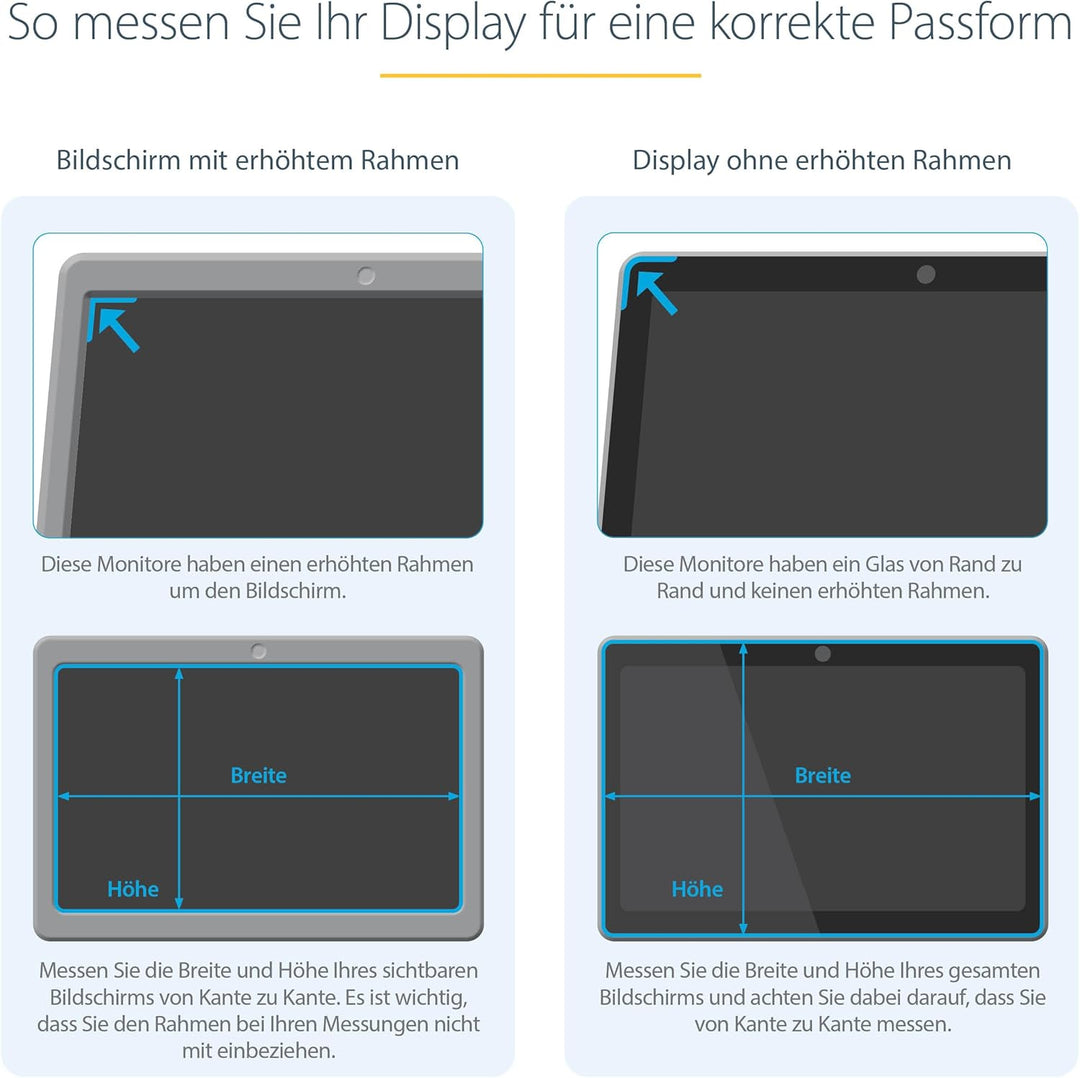 StarTech.com Monitor Privacy Screen for 23" Display - Computer Screen Security Filter - Blue Light R