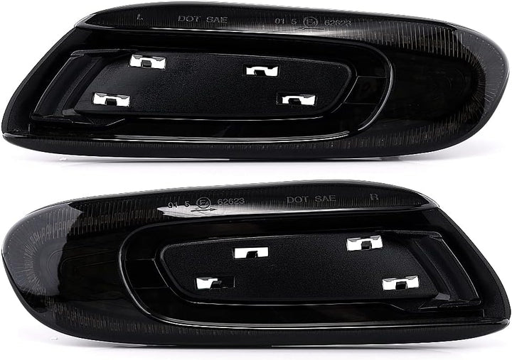 2 x LED Blinker Seitenblinker Blinkleuchte Dynamisch Laufblinker mit E-Prüfzeichen Black Vision