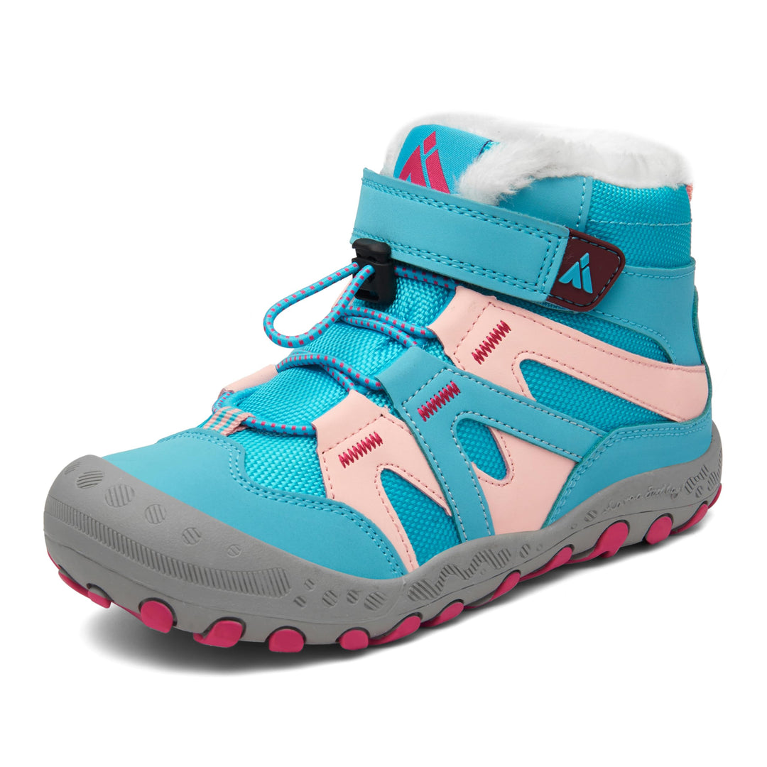 Mishansha Kinder Outdoor Winterschuhe Warm Gefüttert Winterstiefel, Gr.24-38 24 EU Himmelblau, 24 EU