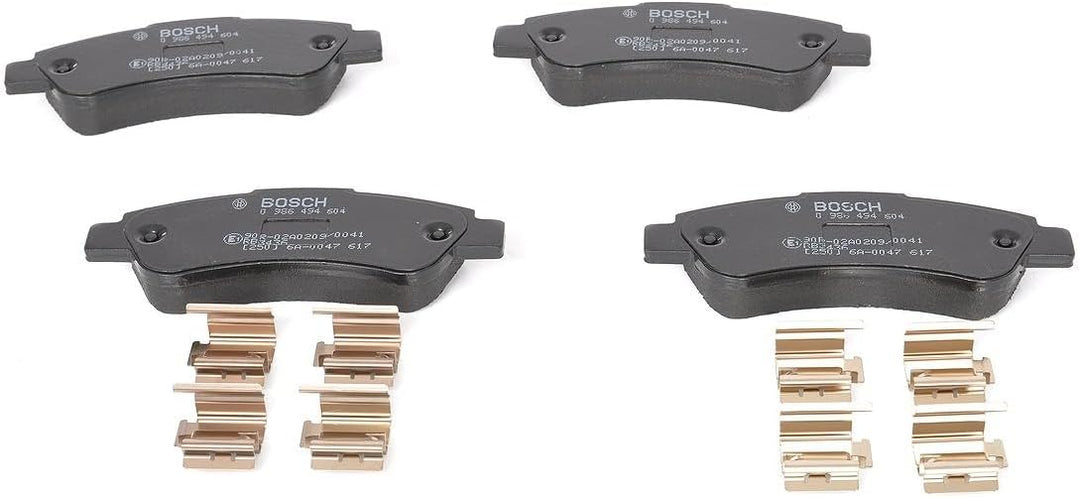 Bosch BP1020 Bremsbeläge - Hinterachse - ECE-R90 Zertifizierung - vier Bremsbeläge pro Set