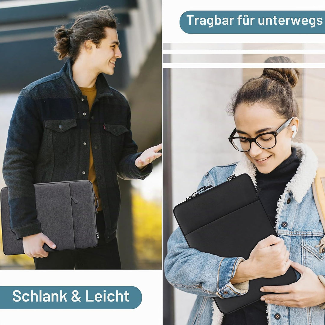 15,6 Zoll Laptoptasche Laptophülle,ZYB Sleeve Wasserdicht Hülle Laptop Tasche 15.6 für 15 Zoll Noteb