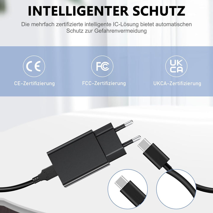 Ladekabel Kompatibel mit ‎Topipop GV09 Handstaubsauger Ladegerät für Leichter Autostaubsauger für Ti
