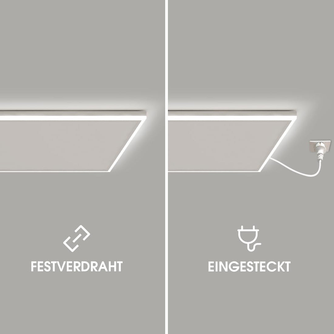 Infrarotheizung Decke mit Thermostat 400 Watt, Deckenheizung Infrarot mit LED Beleuchtung, Infraroth