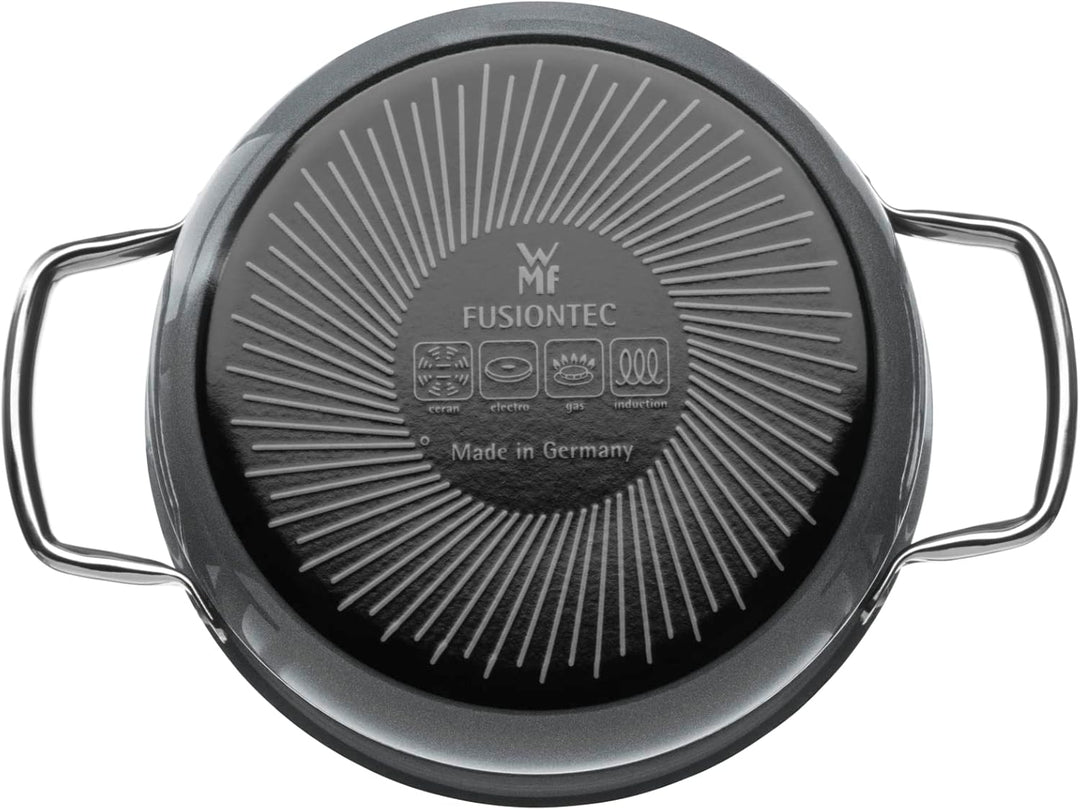 WMF Fusiontec Mineral Kochtopf klein 16 cm, Glasdeckel, Fleischtopf Induktion 1,3l, High-Tech Kerami
