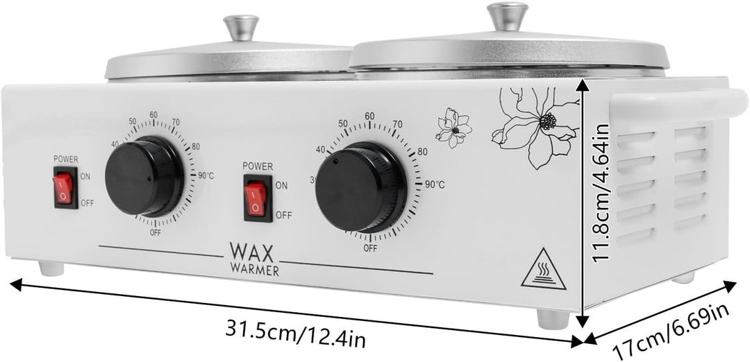 Wax Maschine Tragbar Warmwachsgerät 200W elektrischer Wachswärmer Gerät Wachsschmelzer Doppel Wachsg