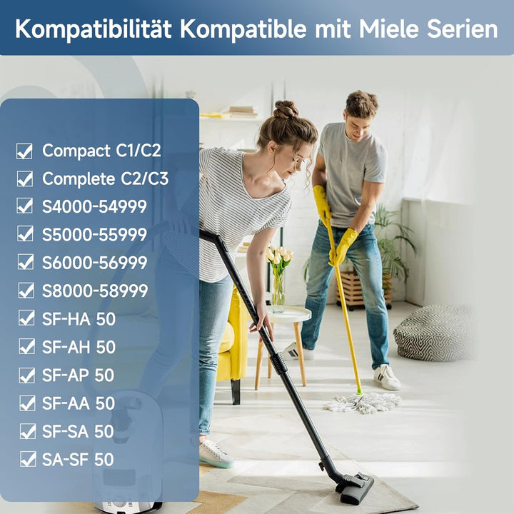Staubsaugerbeutel für Miele GN Efficiency 3D Staubsauger Complete C3 C2 C1 Classic C1 usw Staubsauge