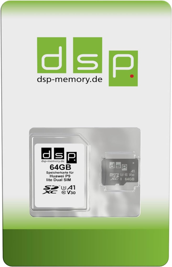 64GB Speicherkarte (A1, V30, U3) für Huawei P9 lite Dual SIM