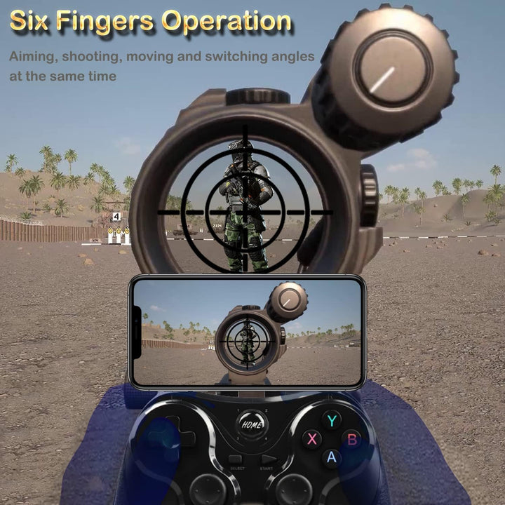 Megadream Android Controller Bluetooth, Wireless Key Mapping Gamepad Joystick für PUBG & COD & mehr,