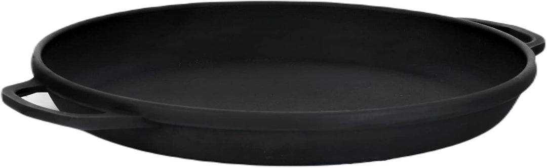 rukauf 12 Liter Kasan Kazan aus Gusseisen mit Pfannen-Deckel Gulasch-Kessel Outdoor Schwenktopf