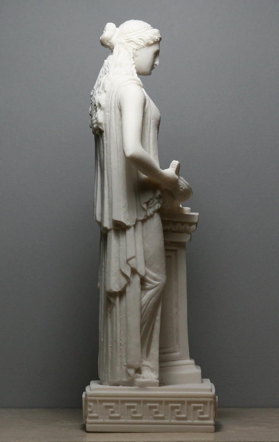 Hestia Vesta Statue Göttin der Home Familie Hearth Alabaster Skulptur 26 ΄ ΄