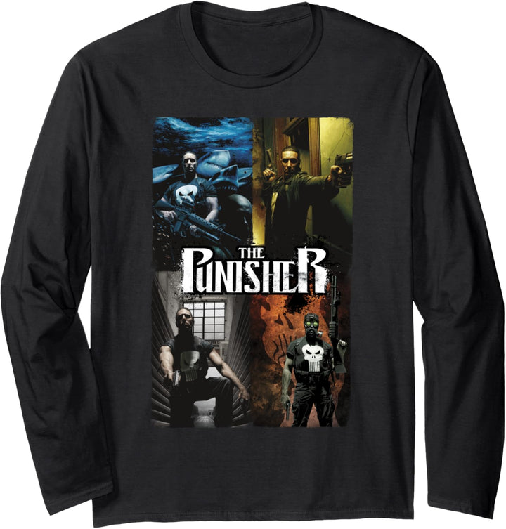 Marvel The Punisher Photo Panels Langarmshirt