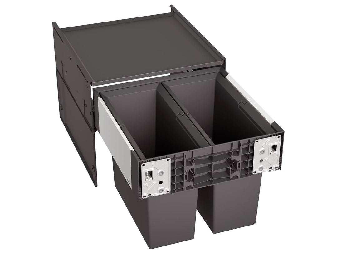 BLANCO SELECT II 45/2 | Kunststoff, Aluminium | 45er Unterschrank | Auszugssystem zur Frontanbindung