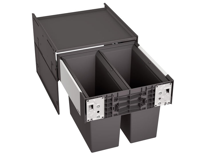 BLANCO SELECT II 45/2 | Kunststoff, Aluminium | 45er Unterschrank | Auszugssystem zur Frontanbindung