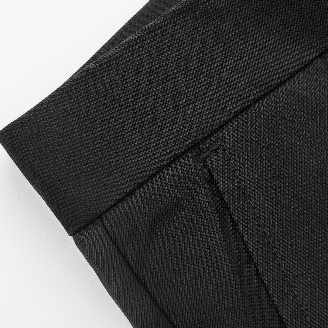 Allthemen Anzug Herren 2 Teilig Slim Fit Hochzeitanzug EIN Knopf Smoking Anzüge Sakko Hose XS Schwar