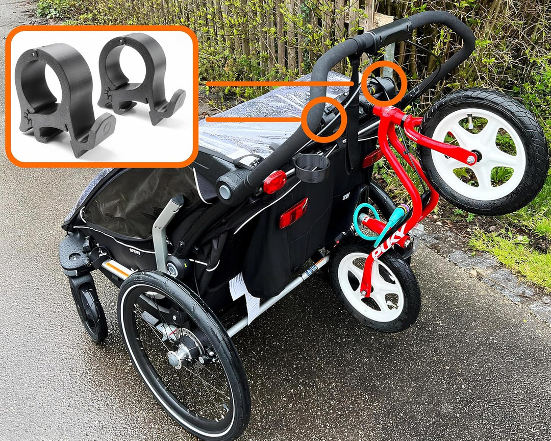 Universal-Fahrradhalterung für Thule Chariot Sport, Cross, Cab, Lite, CX1 Anhänger; Fahrradträger ko
