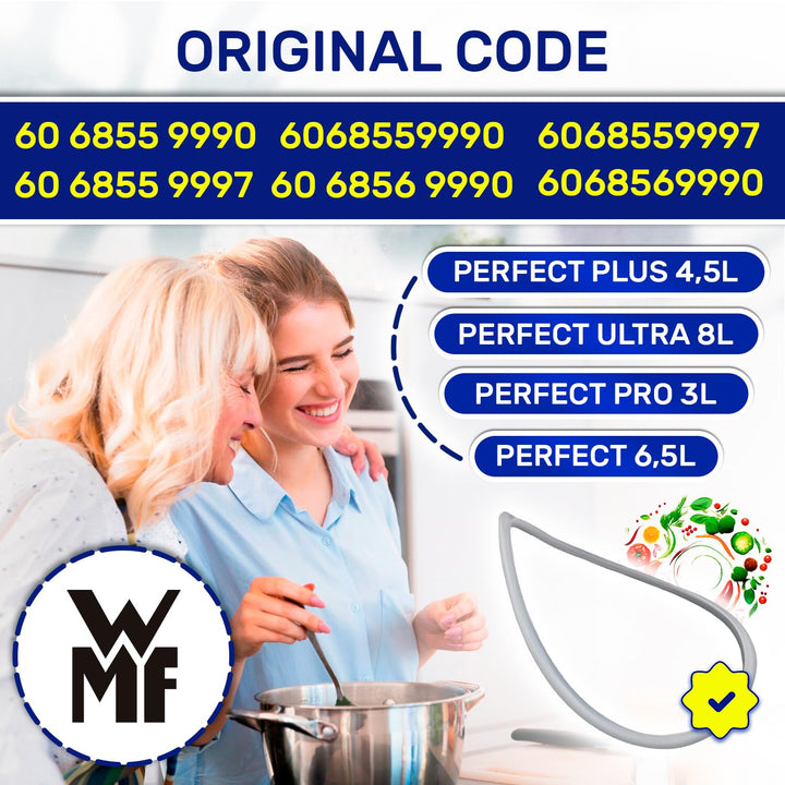 Dichtungsring für WMF Schnellkochtopf Ø 22 cm mit dem Originalcode 60 6855 9990 6068559990 Garantie