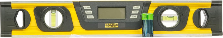 Stanley FatMax Neigungsmesser (digitale Wasserwaage in Grad|Prozent mm/m, 40 cm Länge, LCD-Anzeige)
